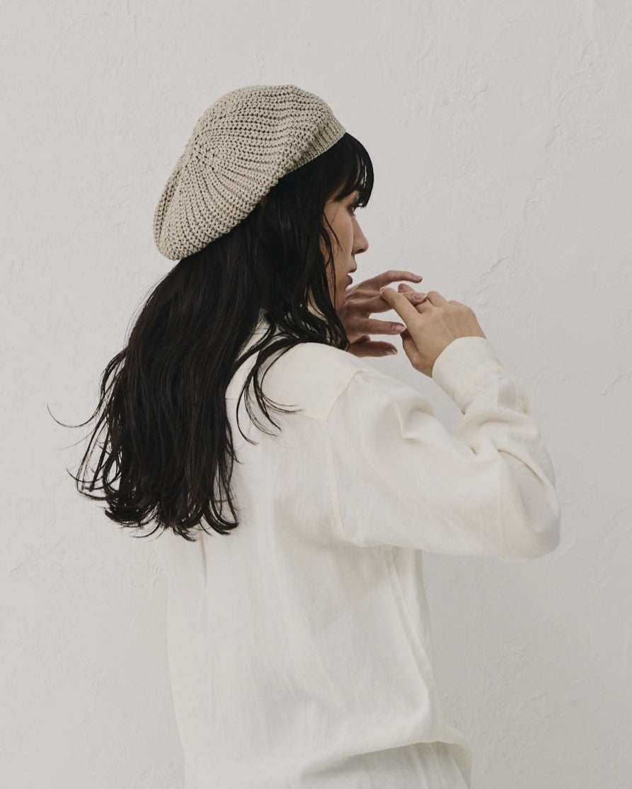 ワイズ コットン ベレー帽 ×２ y's COTTON KNIT BERET Yohji Yamamoto Y's black knit beret — JAMES VELORIA