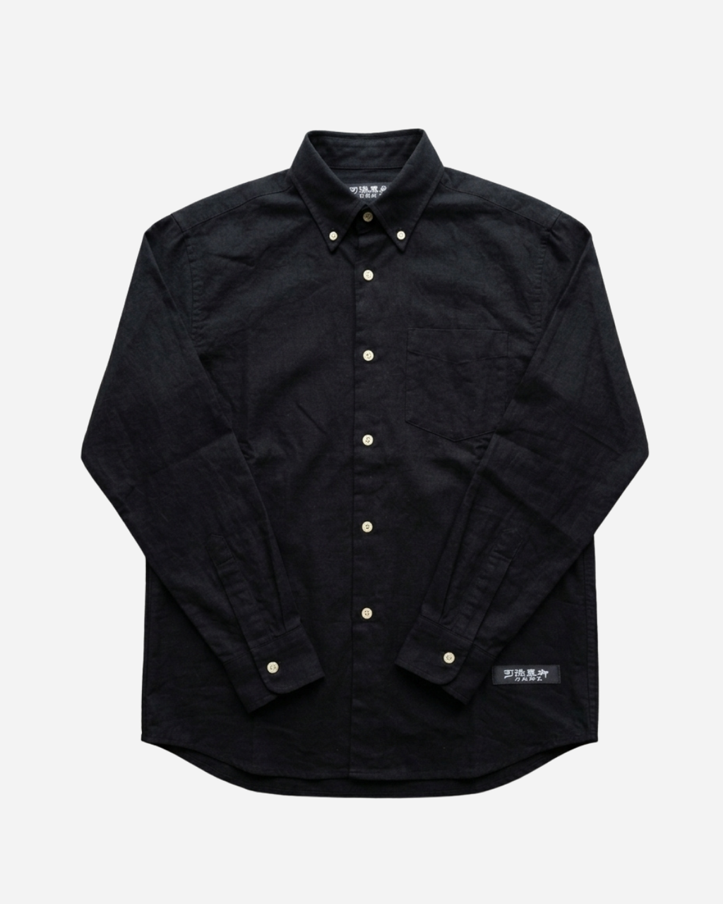 【10着限定】「粋 - SUI -」和紙100%シャツ / 京都紋付 深黒染め