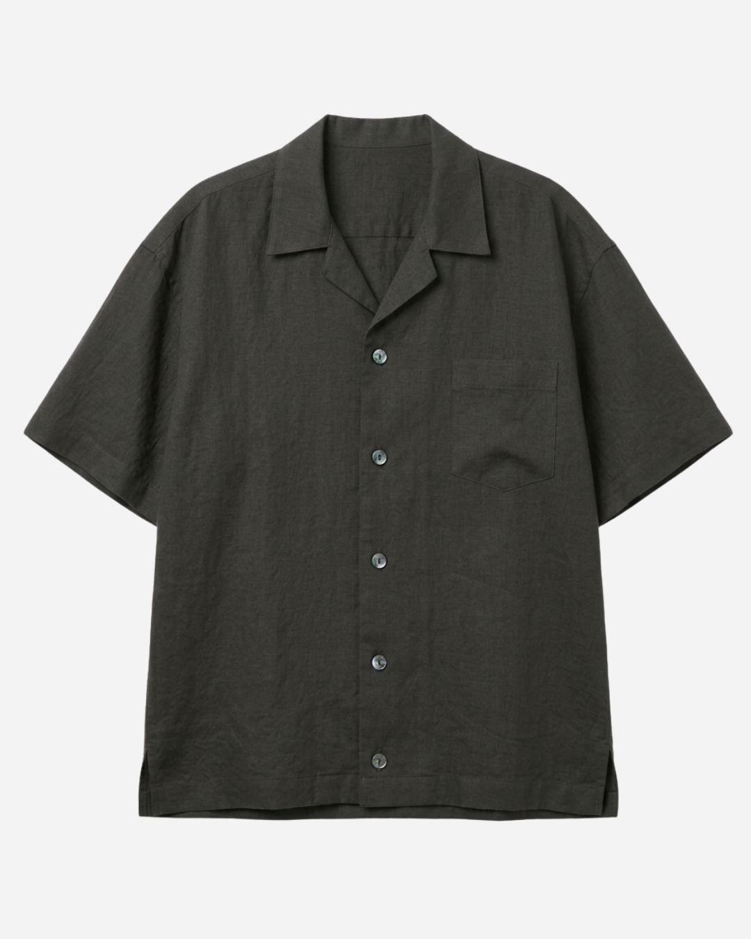 Washi Open-Collar Shirt White（unisex） – ECLECT