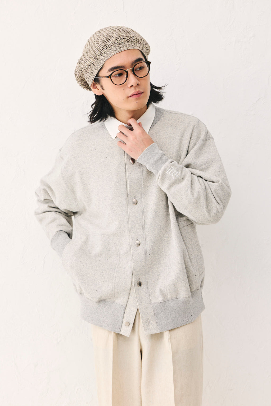 Light blouson Gray Unisex