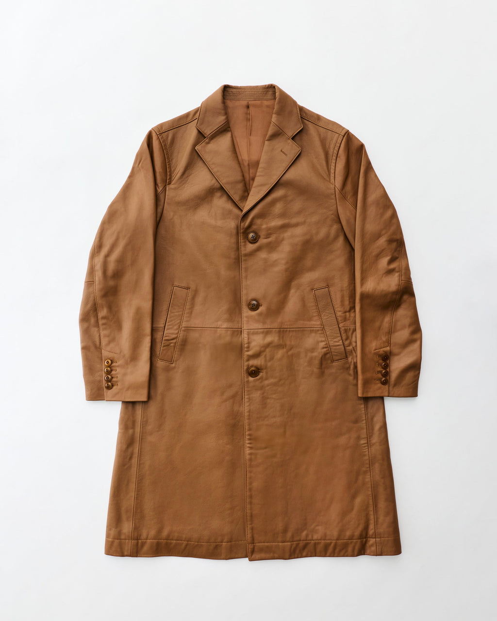 Leather coat Brown Unisex