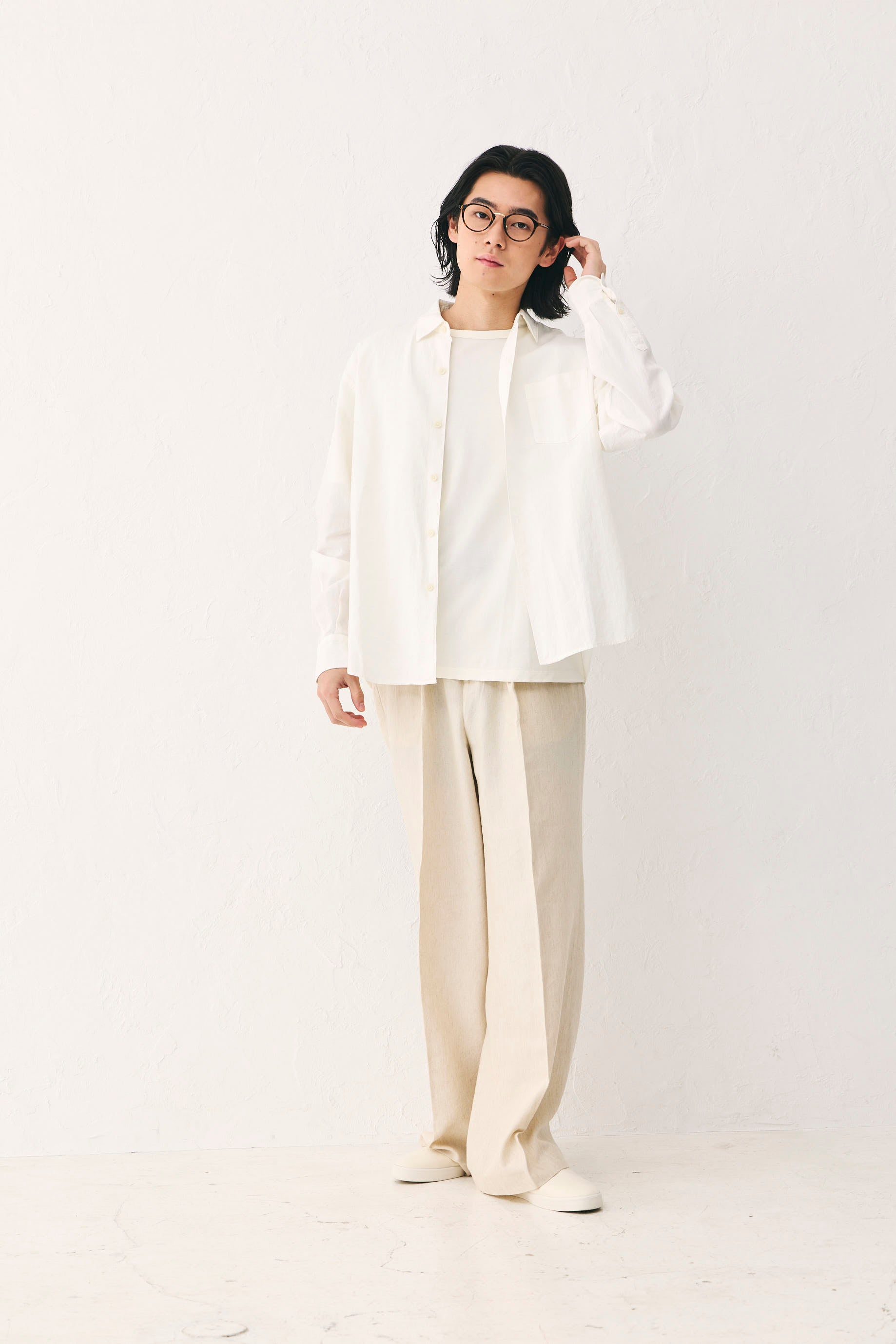 Sun-dried Slacks Pants Beige Unisex