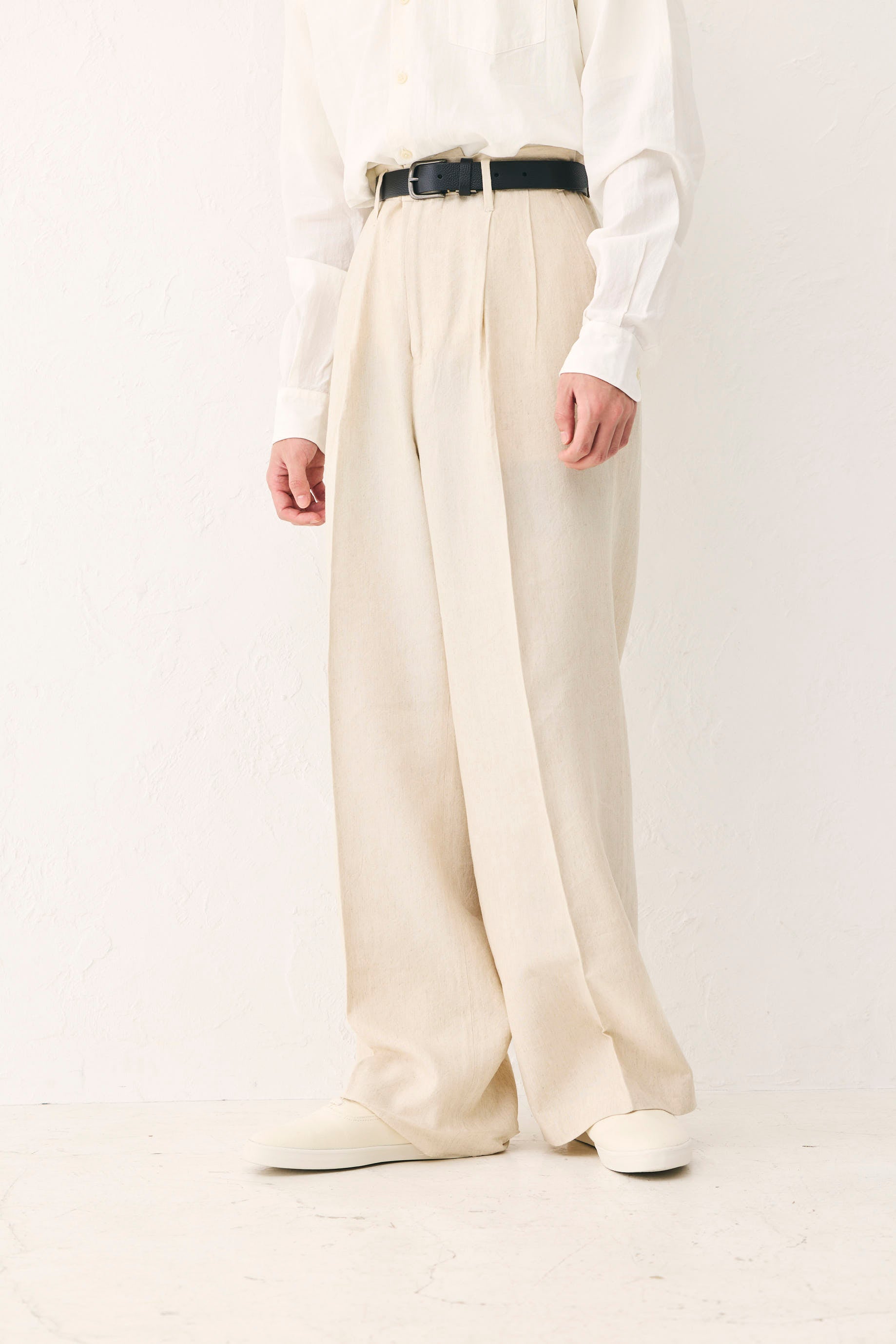 Sun-dried Slacks Pants Beige Unisex