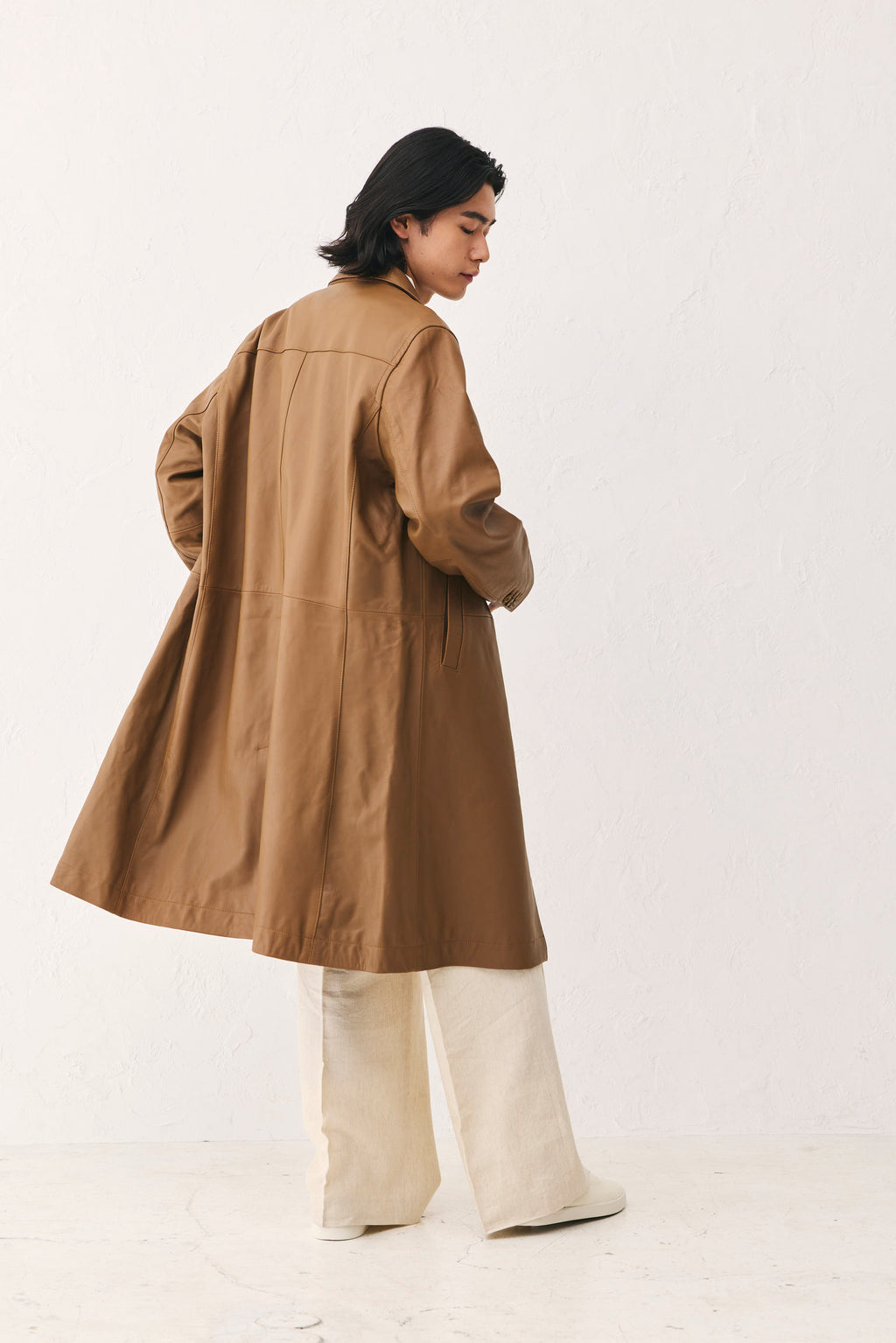 Leather coat Brown Unisex