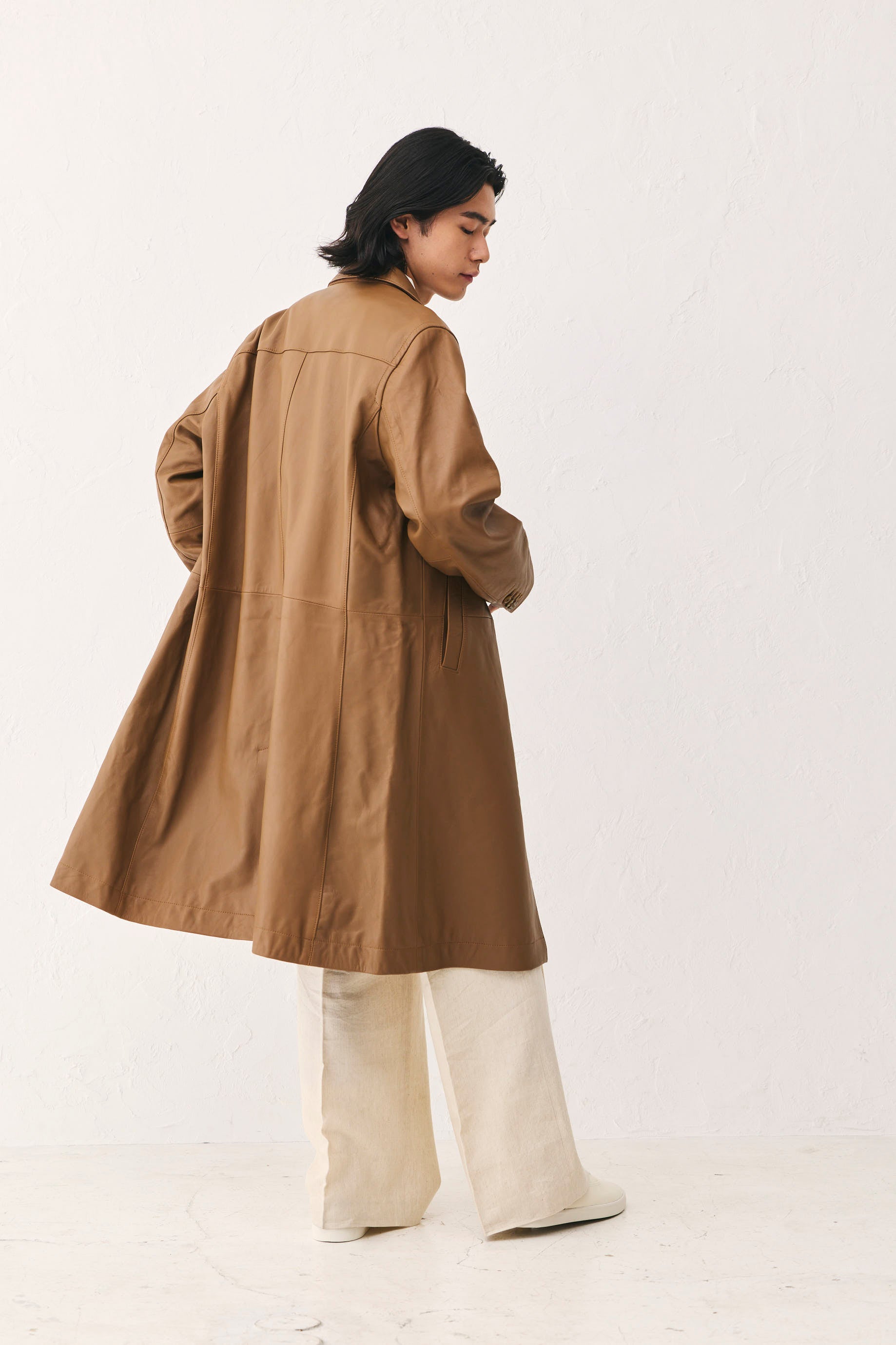 Leather coat Brown Unisex