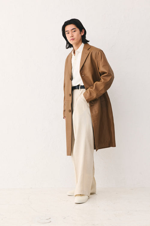 Leather coat Brown Unisex