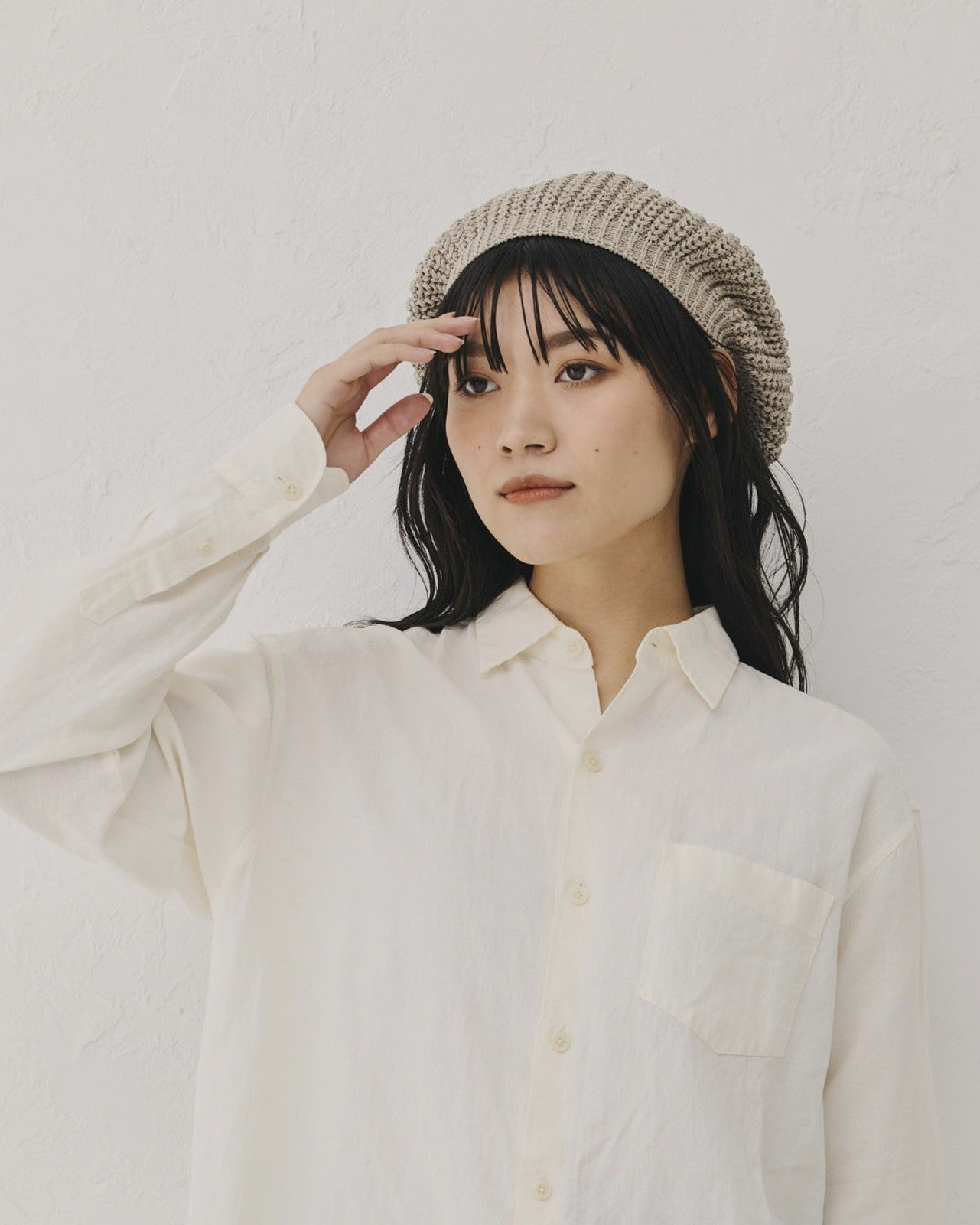 ワイズ コットン ベレー帽 ×２ y's COTTON KNIT BERET Y's YOHJI YAMAMOTO (ワイズ ヨウジヤマモト) ラムウールニットベレー帽: