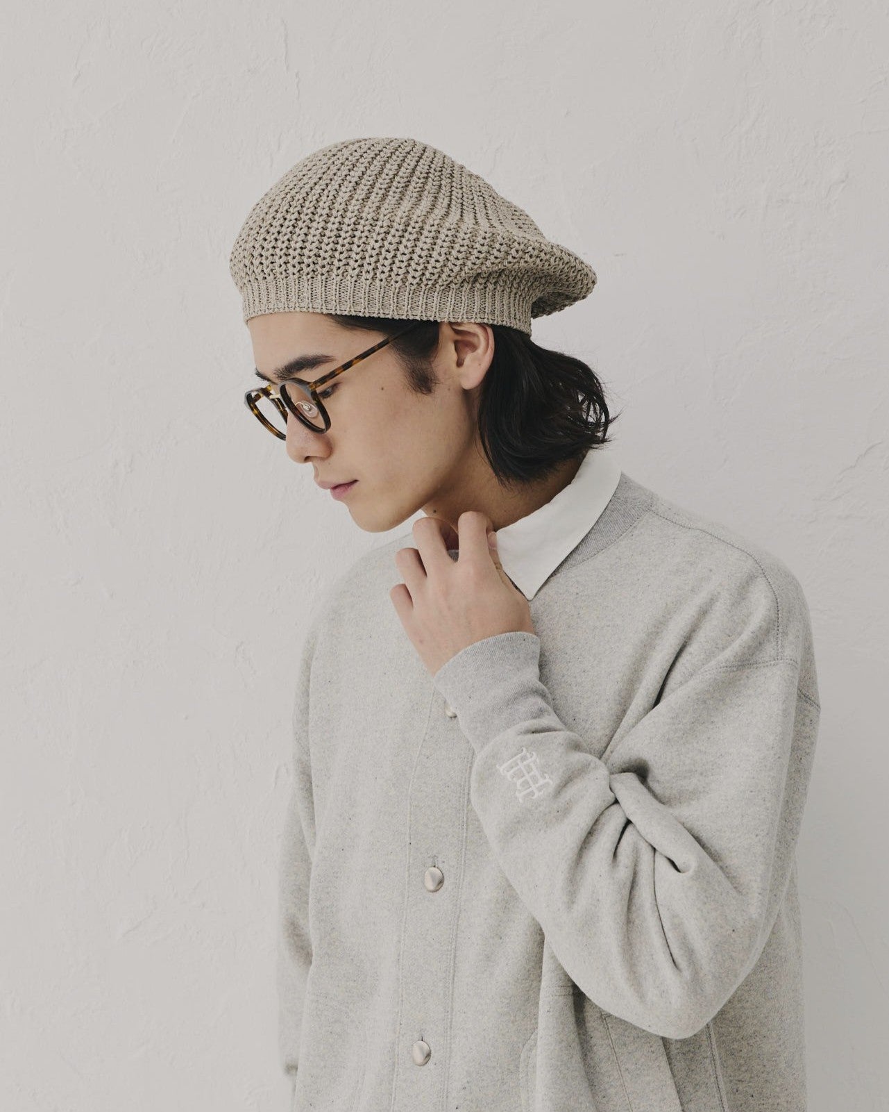 ワイズ コットン ベレー帽 ×２ y's COTTON KNIT BERET Y's YOHJI YAMAMOTO (ワイズ ヨウジヤマモト) ラムウールニットベレー帽:
