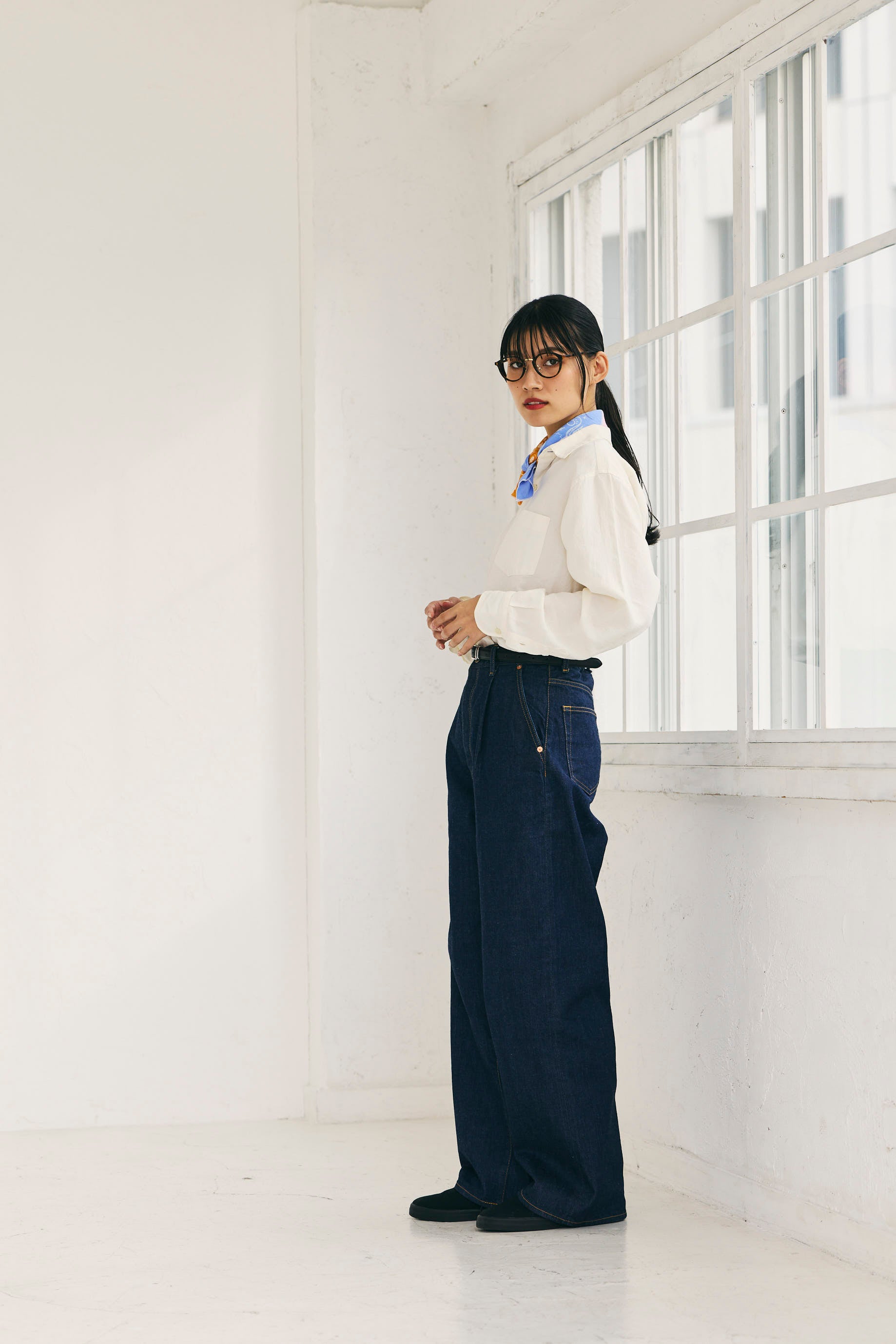 OKAYAMA Denim Pants Blue Unisex