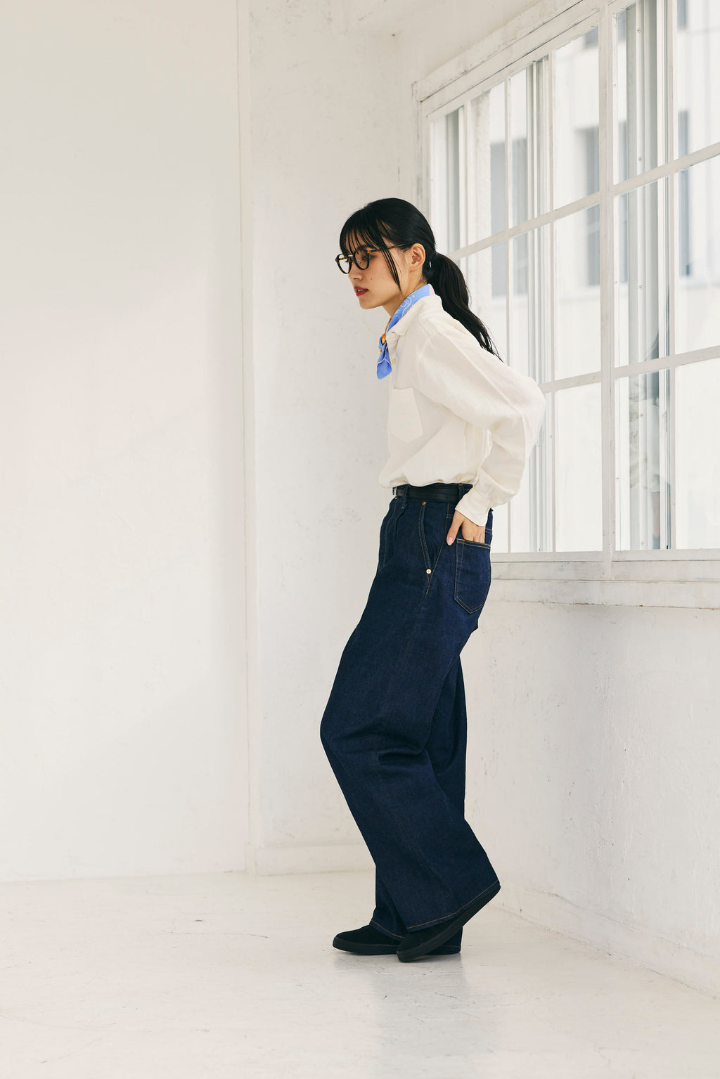 OKAYAMA Denim Pants Blue Unisex