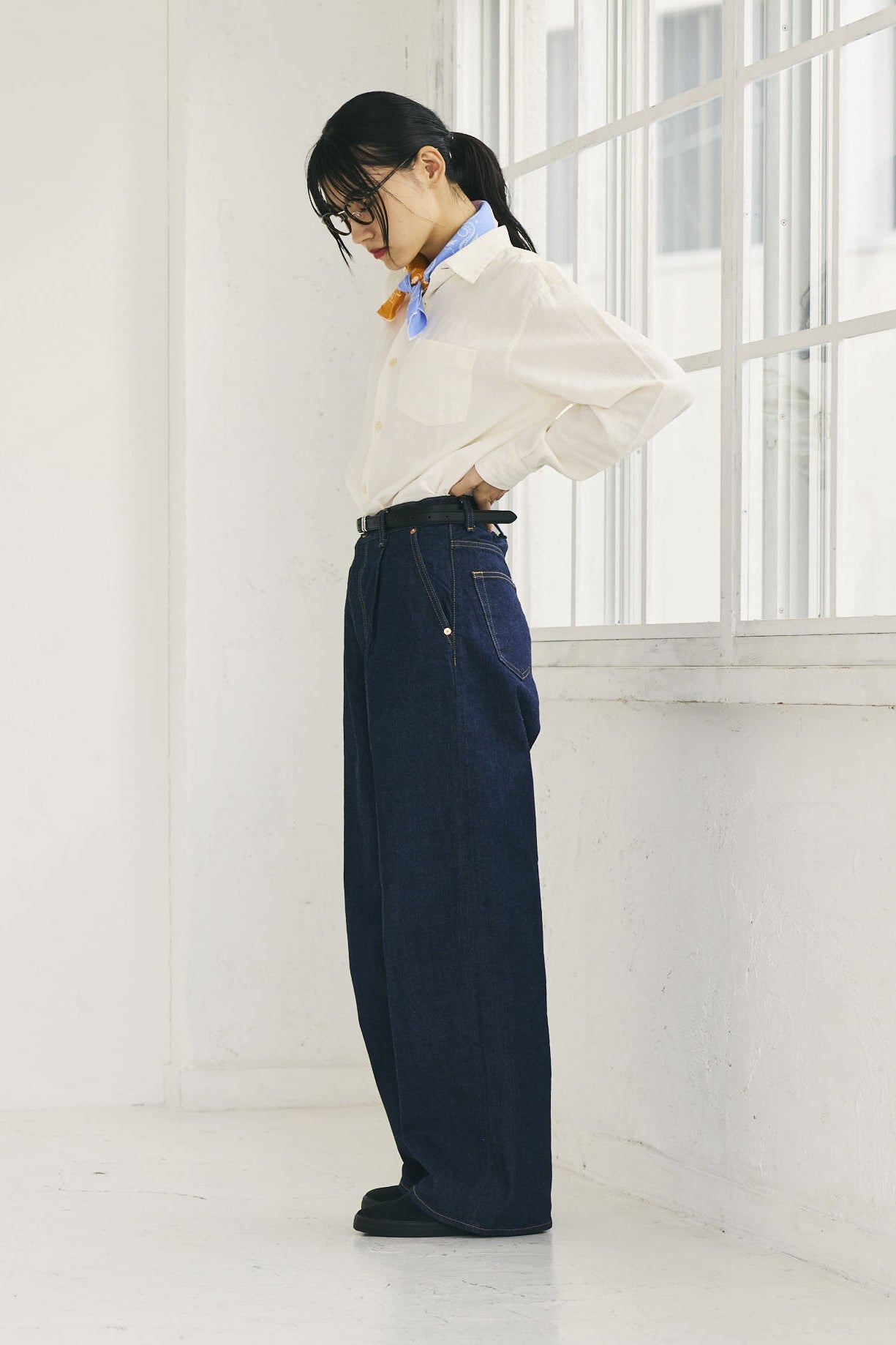 OKAYAMA Denim Pants Blue Unisex