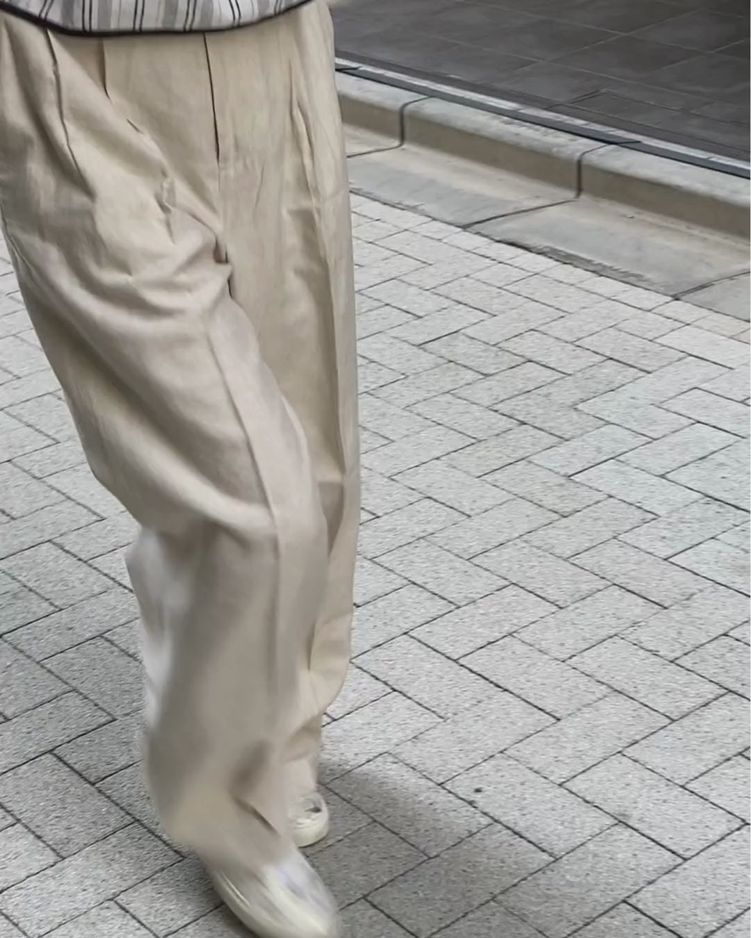 天日干しスラックス 生成（ユニセックス）